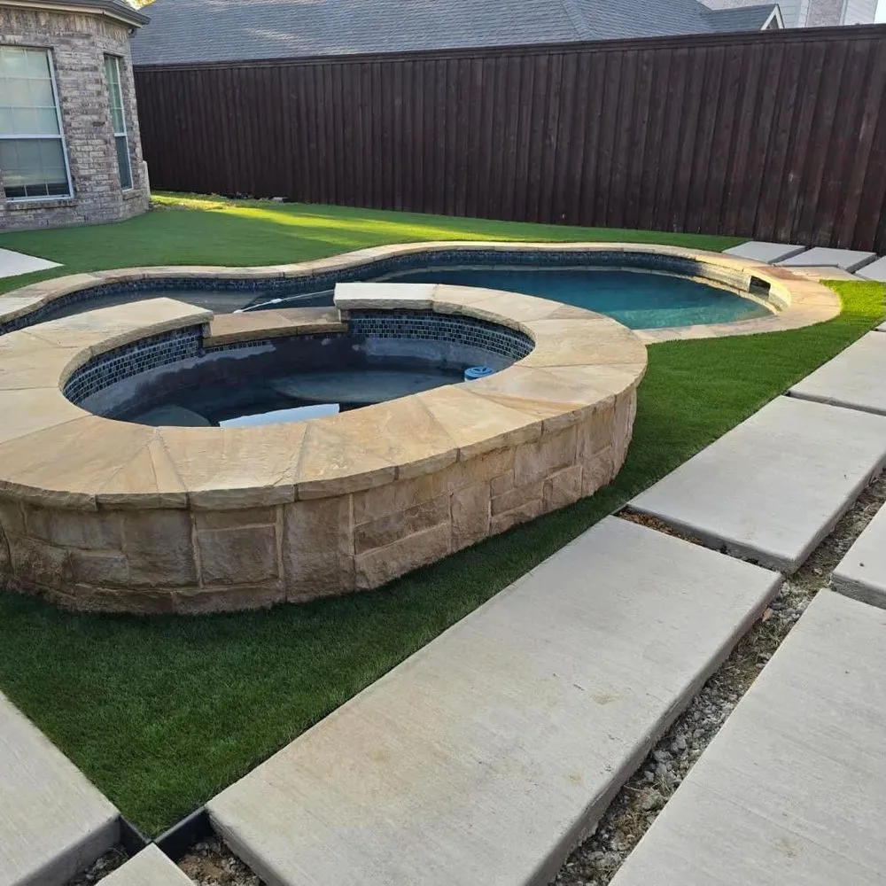 Professional landscape installation in Irving, TX by TWP