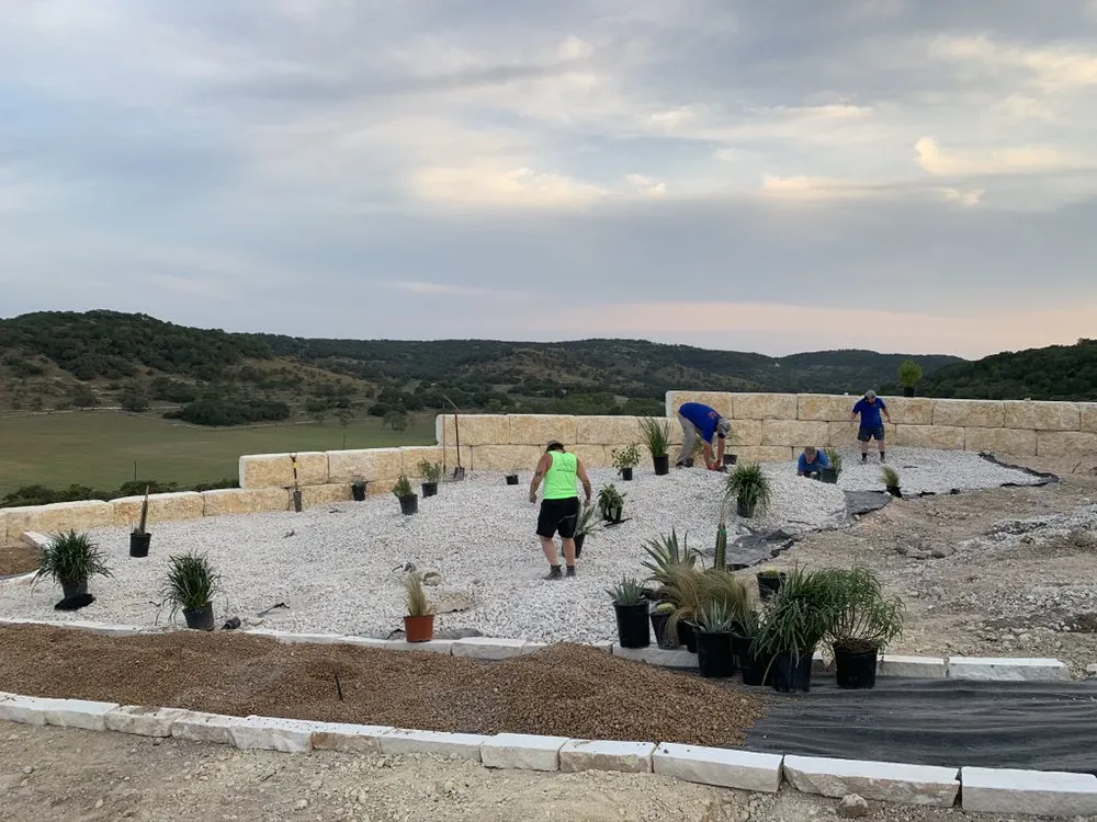 Local garden landscaping for homes in Bandera, TX by TX Design Landscapers