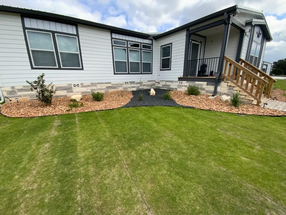 Custom landscape installation in Bandera, TX - TX Design Landscapers