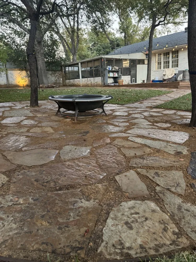 Professional garden landscaping in Dallas, TX by TX Lawn Legends