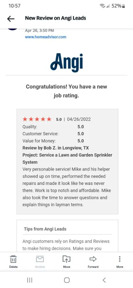 Top-rated lawn mowing service in Gladewater, TX by TX Mile Services