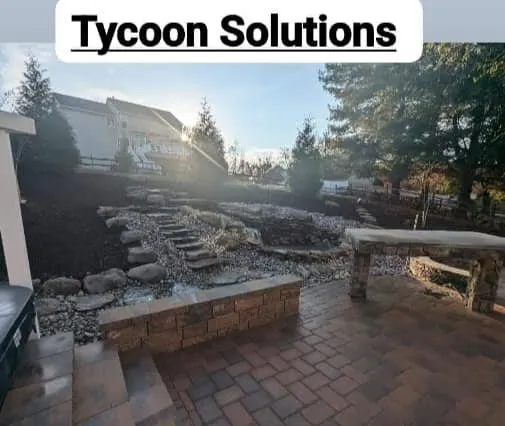 Affordable lawn mowing service with custom design in Eldersburg, MD by Tycoon Solutions Landscaping