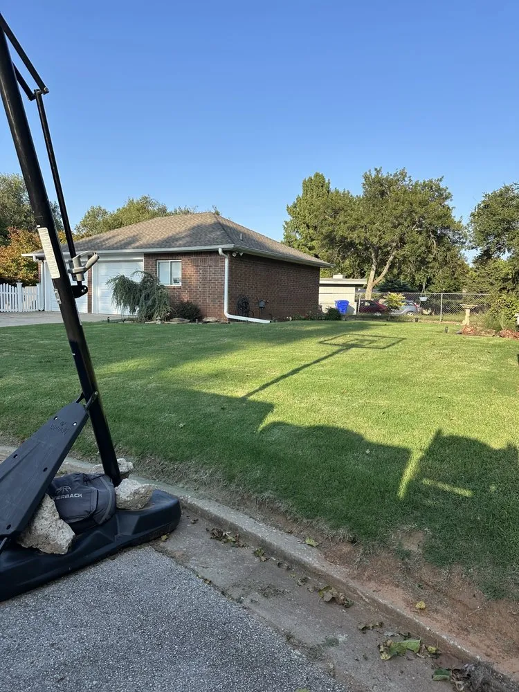 Custom landscape installation for homes across Norman, OK - Tyler Turf