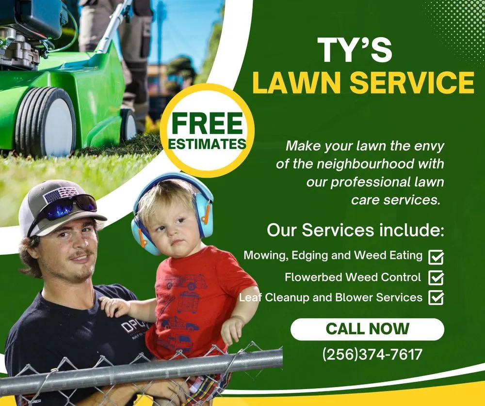 Top-rated lawn care service for year-round maintenance across Athens, AL - Ty’s Lawn Service