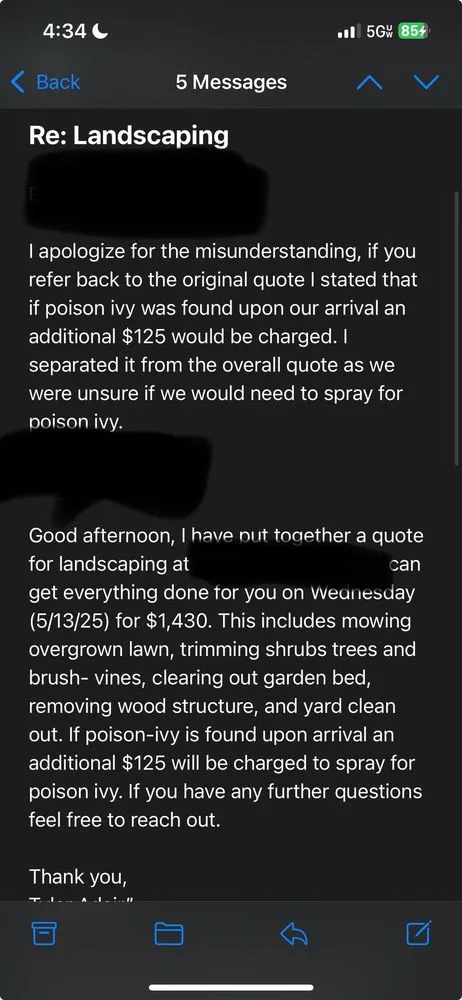 Custom residential landscaping in Wake Forest, NC by Ty's Scapes