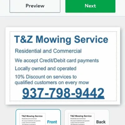 T&Z Mowing Service