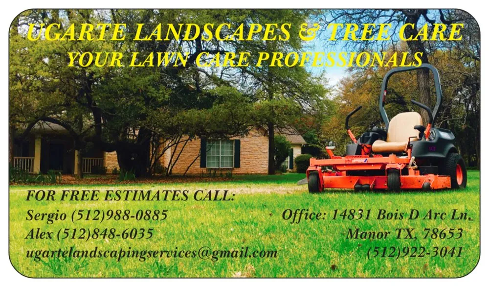Reliable lawn care service experts serving Manor, TX - Ugarte Landscapes &Tree Care