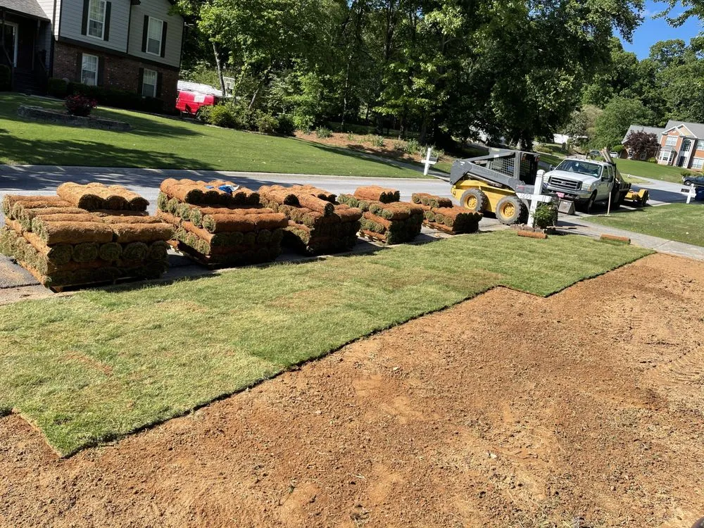 Custom landscaping services for homes in Buford, GA by Ultimate Lawn Services