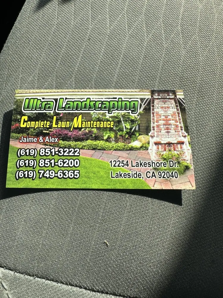 Trusted lawn care service in Lakeside, CA by Ultra Landscaping