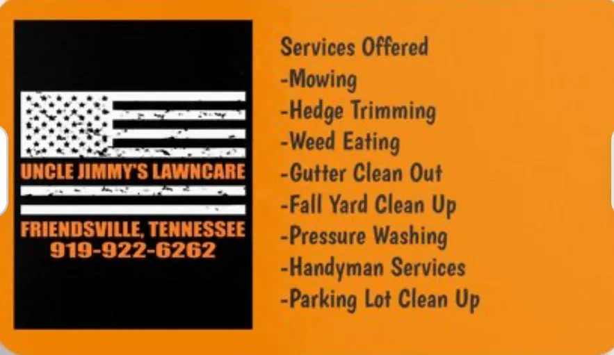 Local outdoor landscaping in Friendsville, TN - Uncle Jimmy’s Lawn Care