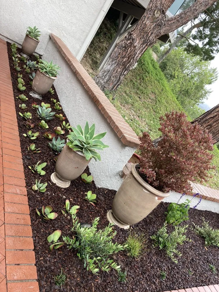 Custom garden landscaping with custom design in Santa Ana, CA by Undefeated Landscaping & Tree Service
