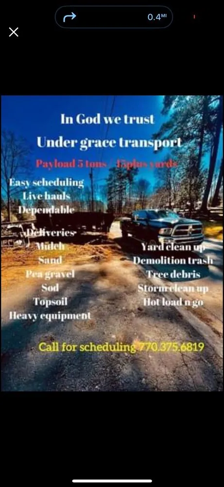 Trusted outdoor landscaping for beautiful yards in Talking Rock, GA by Under Grace Transport And Grading