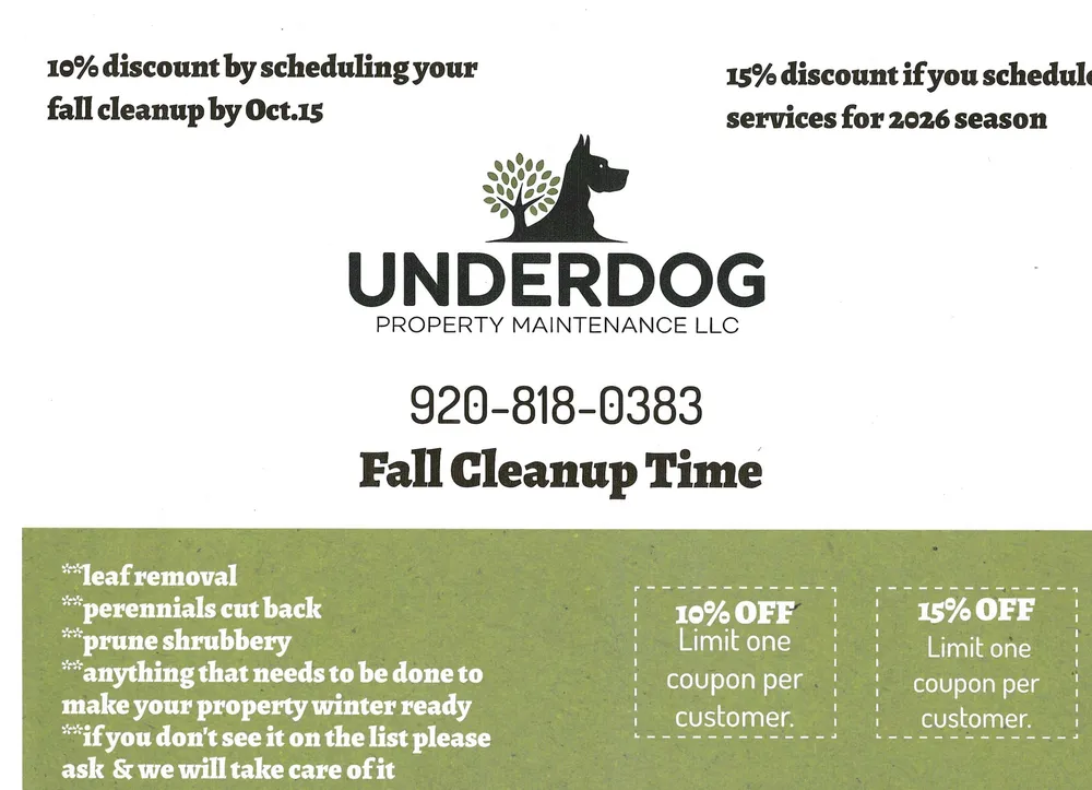 Custom landscape design experts serving Sturgeon Bay, WI - Underdog Property Maintenance LLC