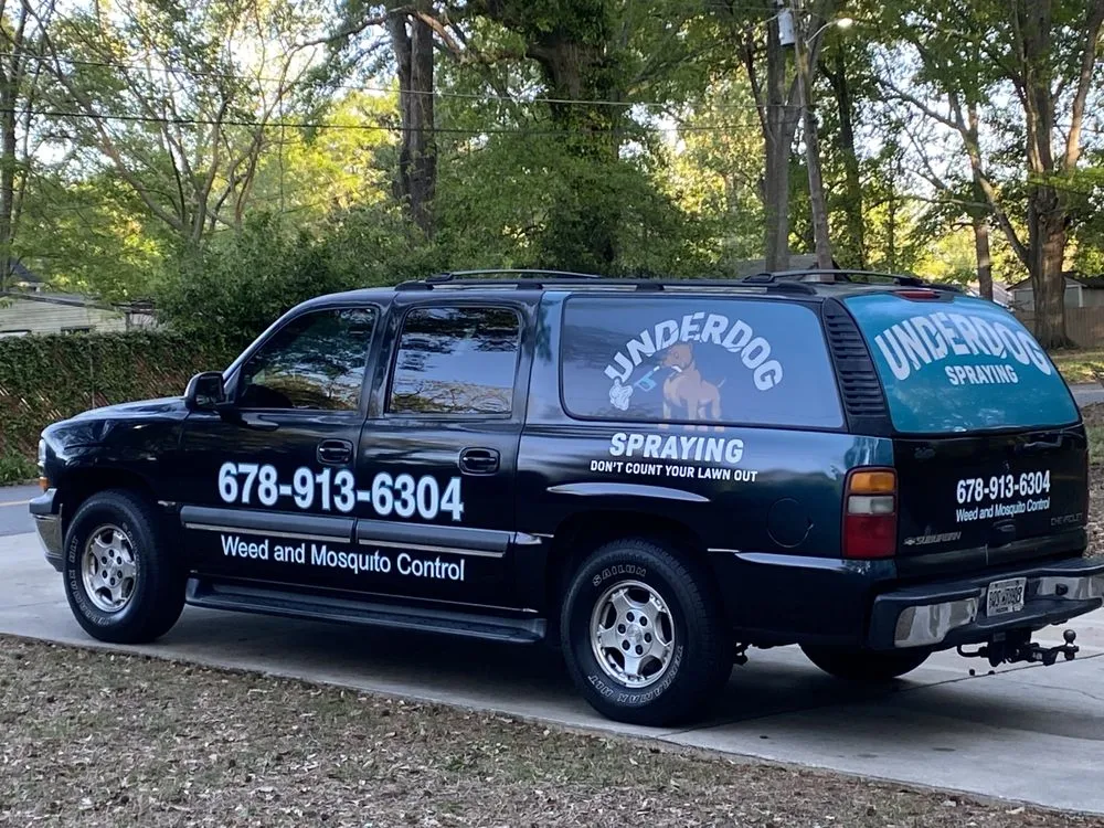 Affordable landscape design in Fairburn, GA by Underdog Spraying
