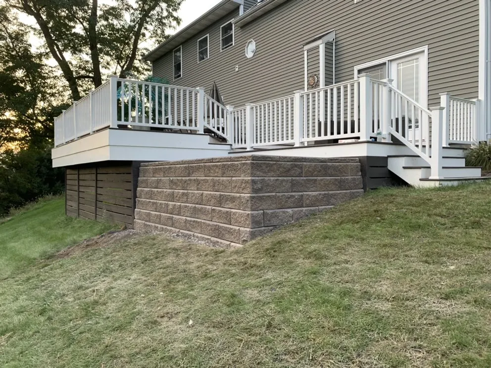 Custom outdoor landscaping in Delmar, NY by Undergrad Property Services