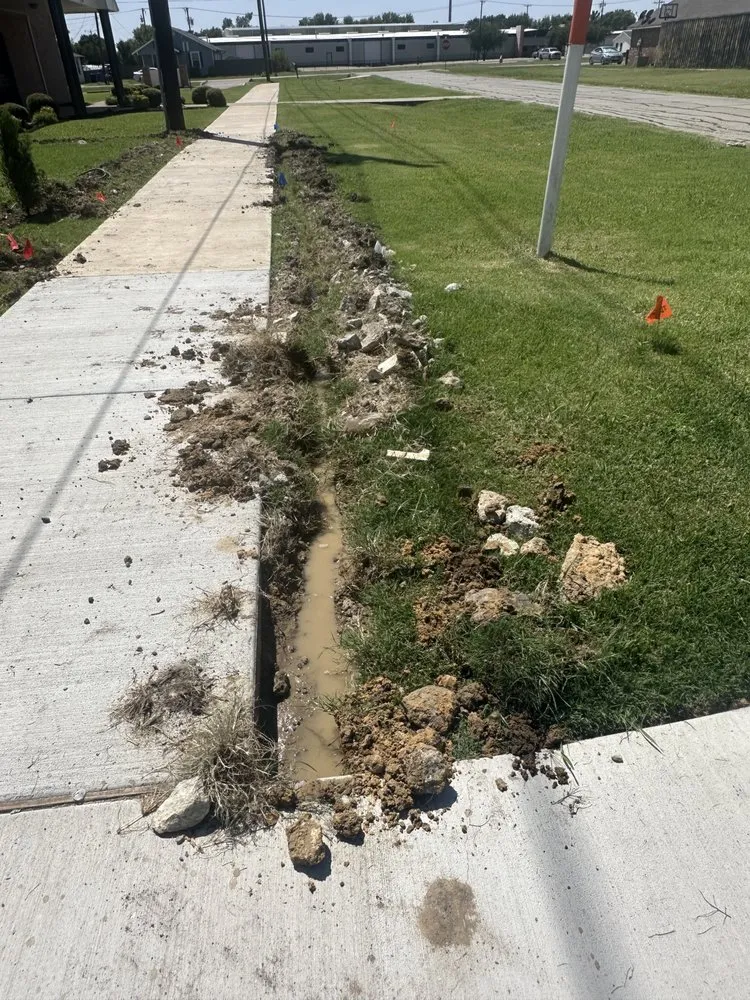 Affordable landscape installation for homes in Kaufman, TX by Underground Systems