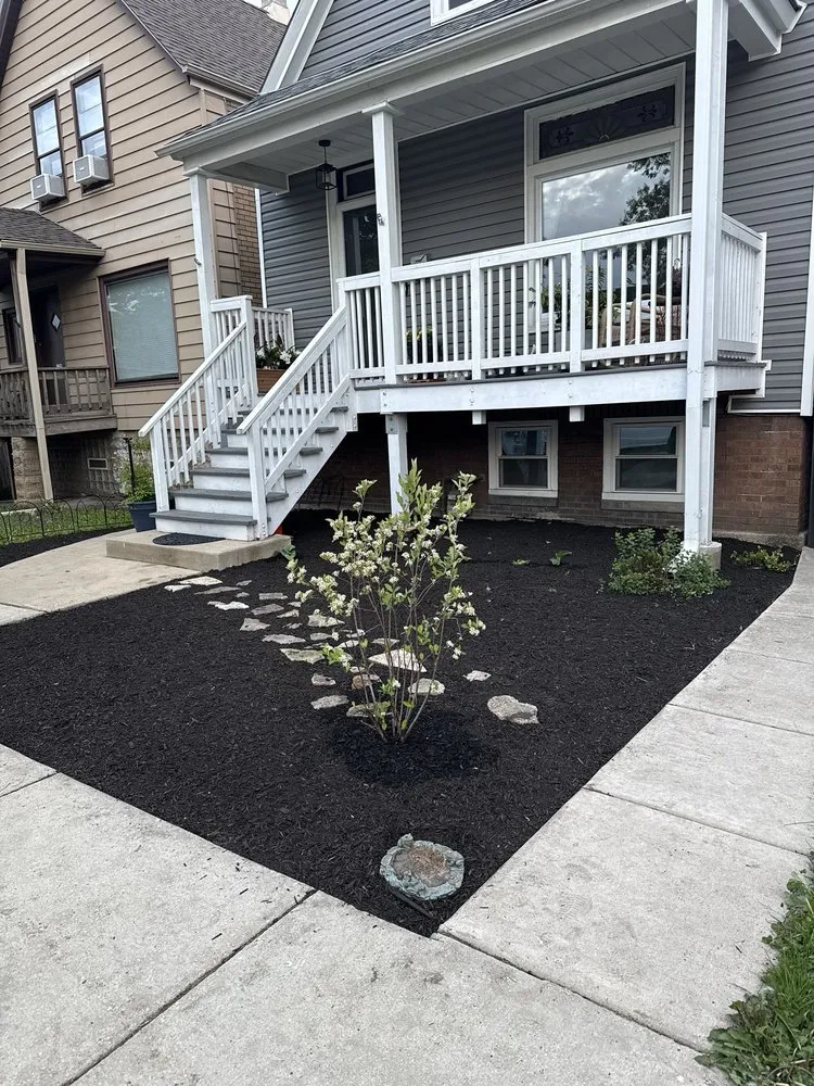 Local lawn mowing service with custom design across Chicago, IL - Unikstone Hardscape