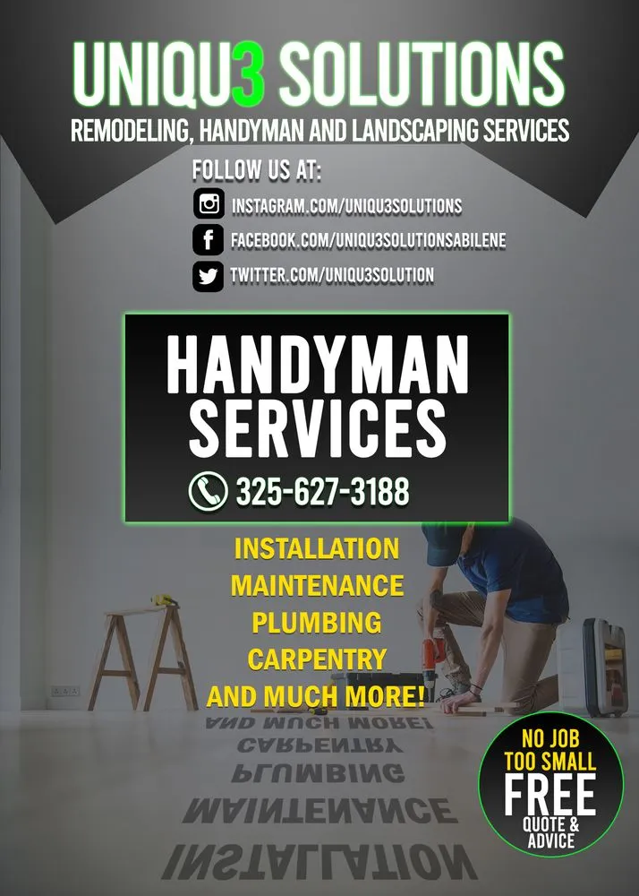 Professional yard cleanup service in Abilene, TX by Uniqu3 Solutions