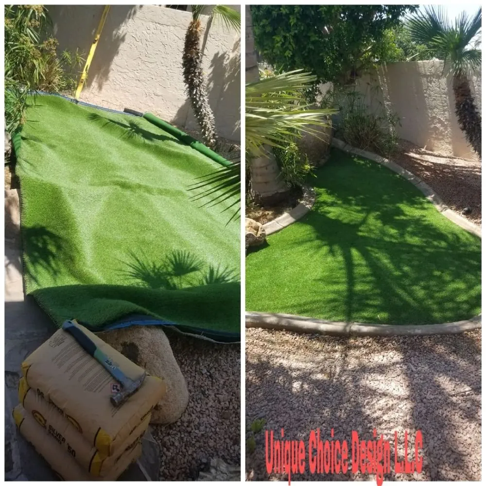 Custom garden landscaping in Phoenix, AZ by Unique Choice Design