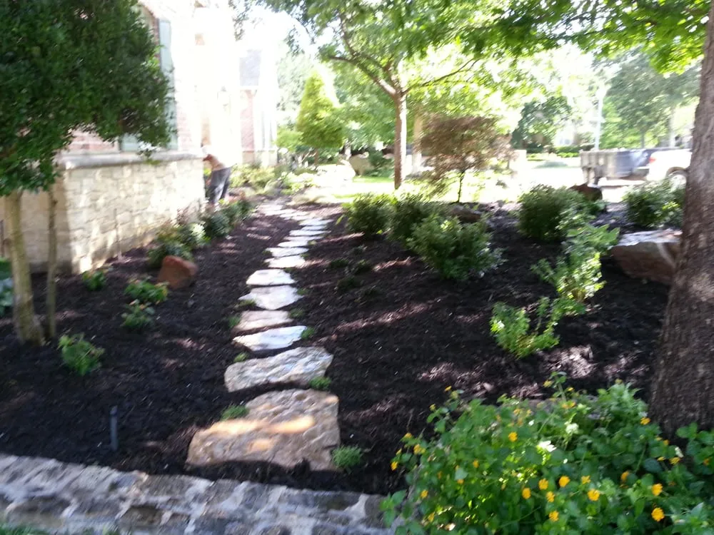 Affordable landscaping services for beautiful yards in North Lake, TX by Unique Exteriors