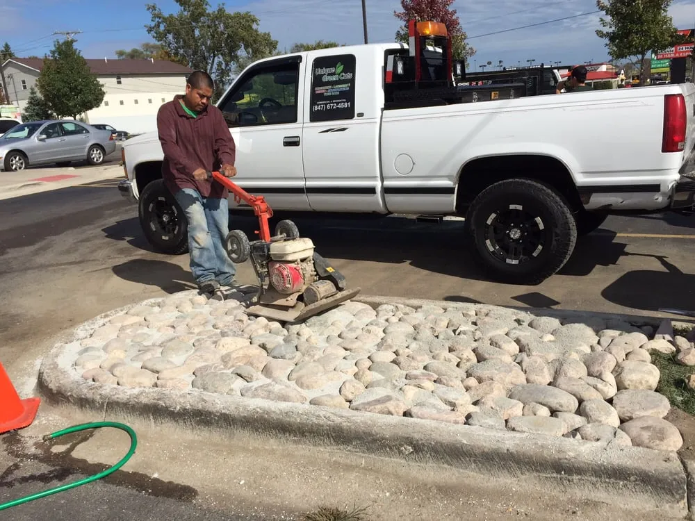 Custom garden landscaping for year-round maintenance across Waukegan, IL - Unique Green Cuts Landscape & Design