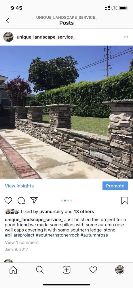 Affordable lawn care service with custom design in Downey, CA by Unique Landscape Services