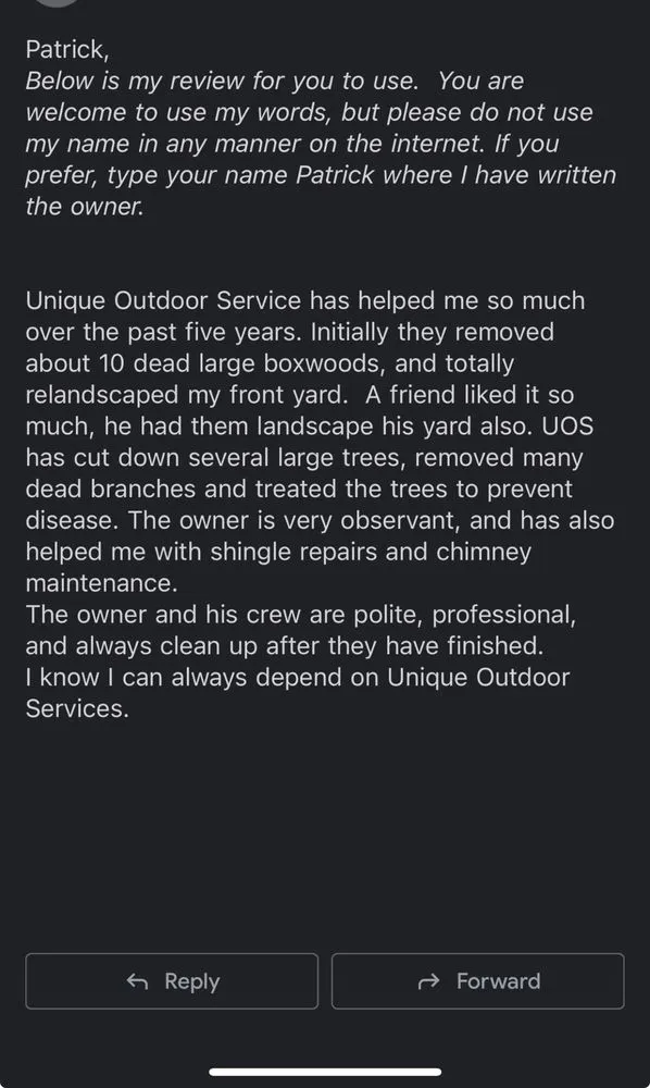 Custom yard maintenance in Culpeper, VA - Unique Outdoor Services