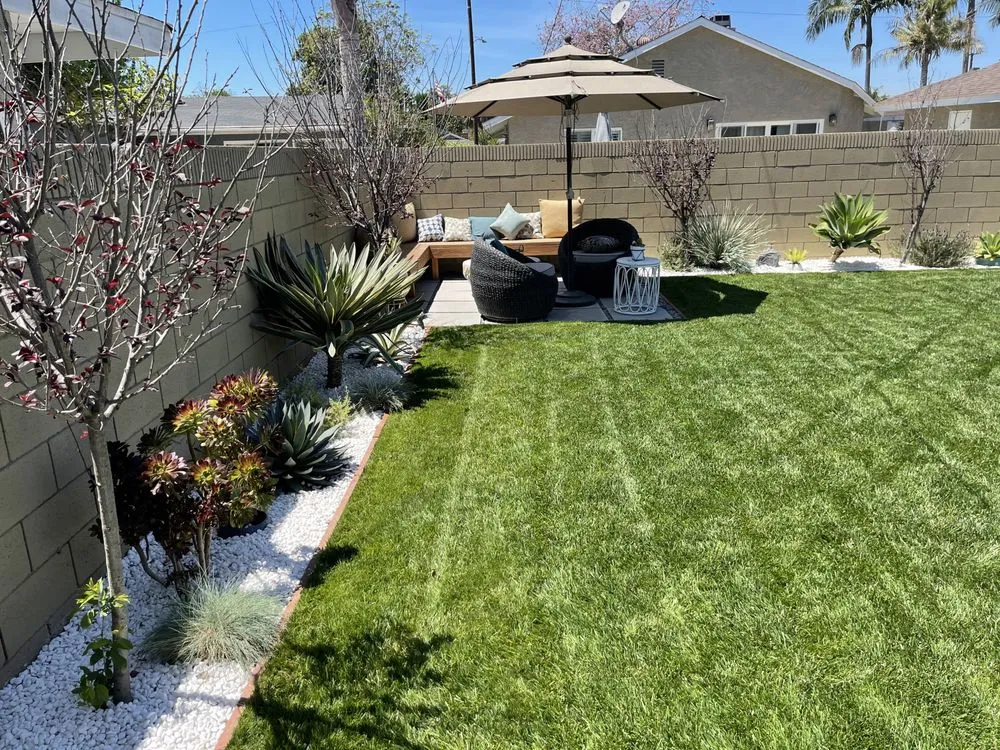 Custom lawn care service for outdoor upgrades in Long Beach, CA by Unique Vision Landscaping