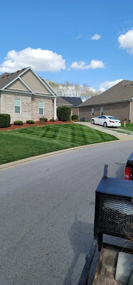 Custom landscape installation in Franklin, KY by United Contracting Lawn Care