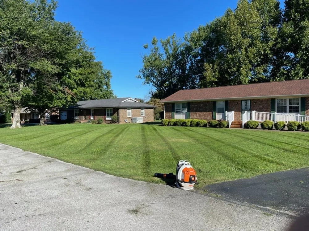 Professional landscape installation in Franklin, KY by United Contracting Lawn Care