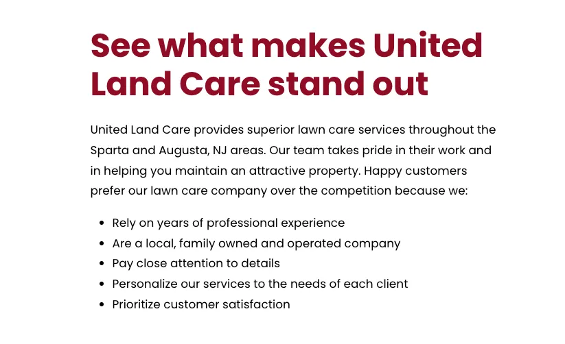 Affordable yard cleanup service for beautiful yards across Augusta, NJ - United Land Care