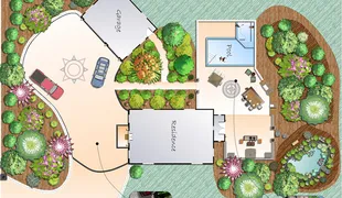 Expert garden landscaping for beautiful yards in Temple, TX by United Landscape Construction