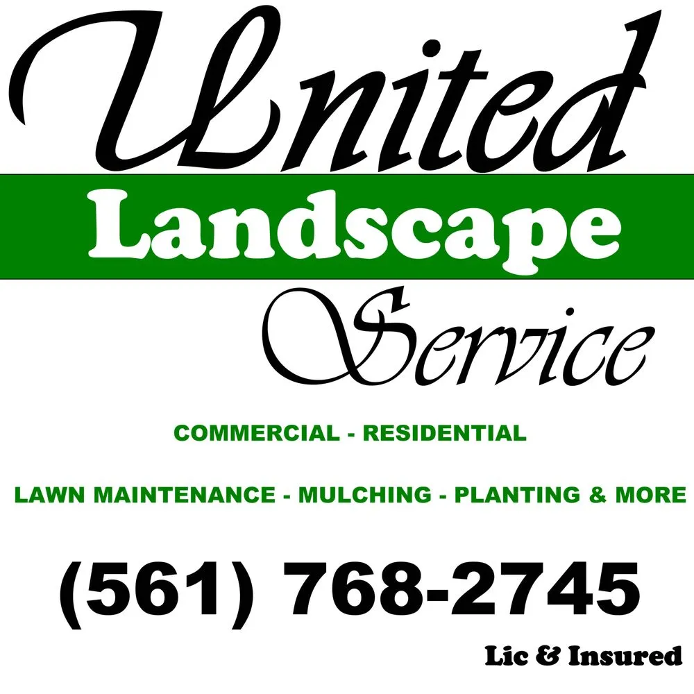 Custom garden landscaping for residential properties in West Palm Beach, FL by United Landscape Service