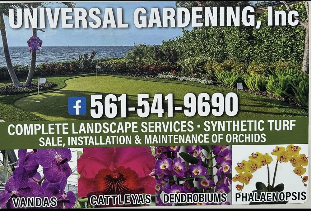 Custom outdoor landscaping for residential properties in Palm Beach Gardens, FL by Universal Gardening