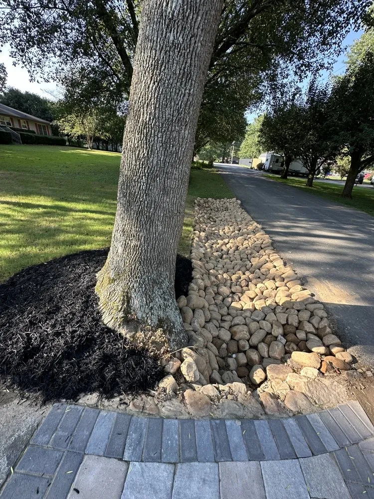 Professional yard maintenance with custom design in Dalton, GA by Universal Landscape Solutions