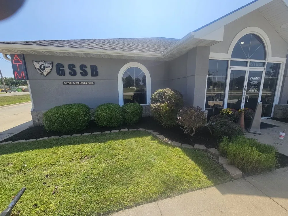 Custom landscape installation with custom design in Ottawa, KS by Universal Lawn