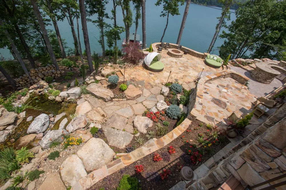 Professional landscape design in Seneca, SC by Unlimited Landscapes, Stone & Granite
