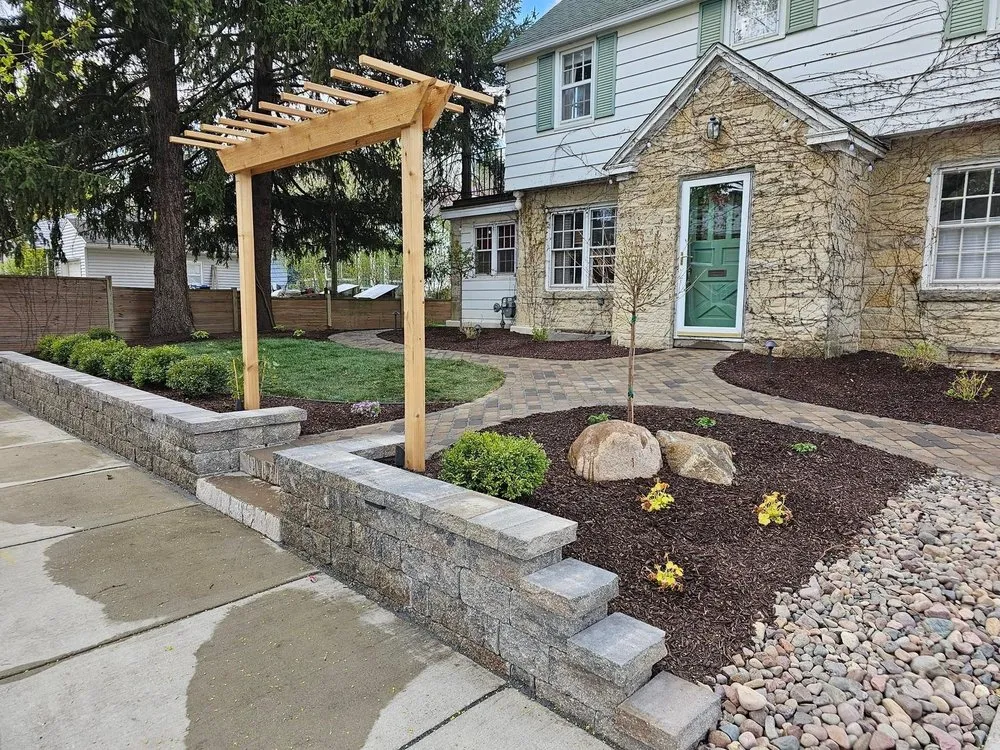 Custom outdoor landscaping for residential properties in Henderson, MD by Unlimited Landscaping
