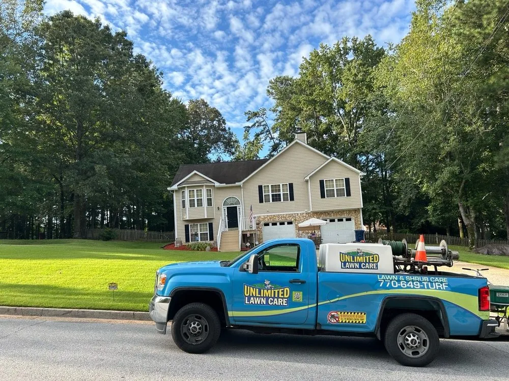 Custom yard cleanup service for residential properties in Acworth, GA by Unlimited Lawn Care