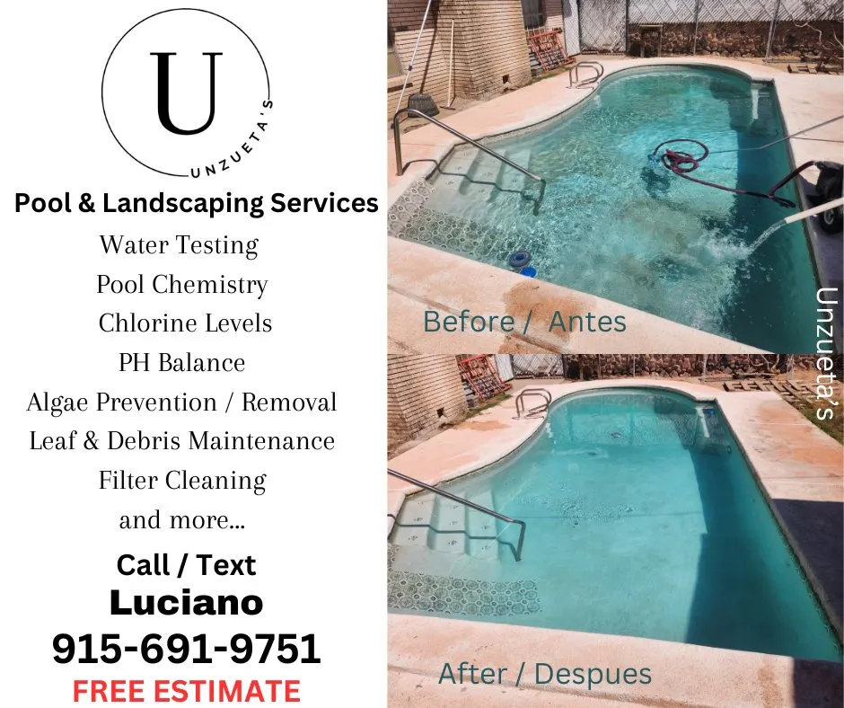 Local outdoor landscaping in El Paso, TX - Unzueta's Pool & Landscaping Services