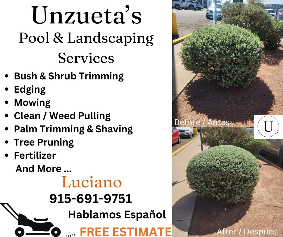 Trusted outdoor landscaping for outdoor upgrades in El Paso, TX by Unzueta's Pool & Landscaping Services