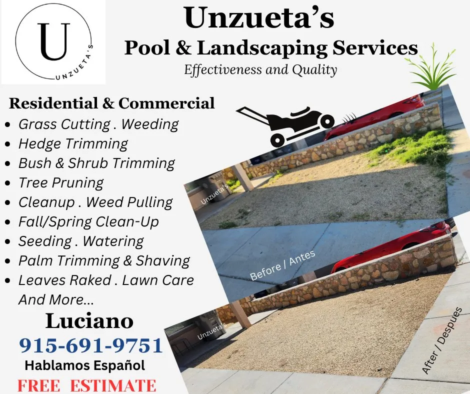 Local residential landscaping for homes in El Paso, TX by Unzueta's Pool & Landscaping Services