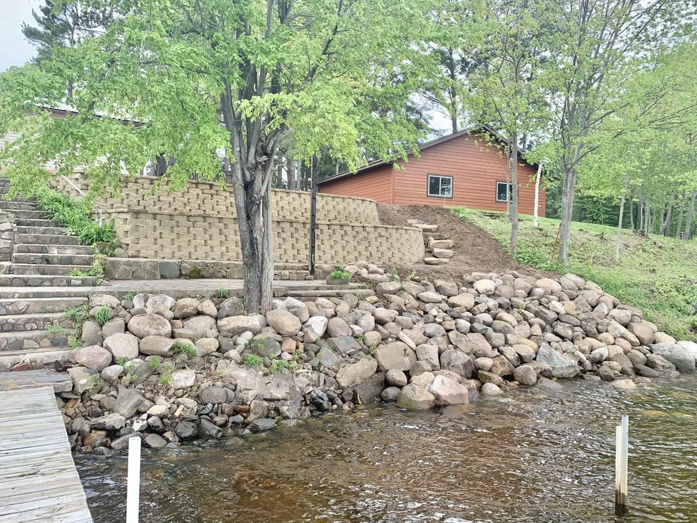 Affordable outdoor landscaping in Braham, MN by Up North Hardscapes