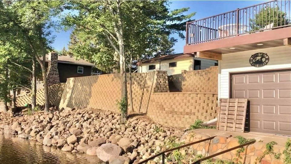 Local yard cleanup service in Braham, MN by Up North Hardscapes