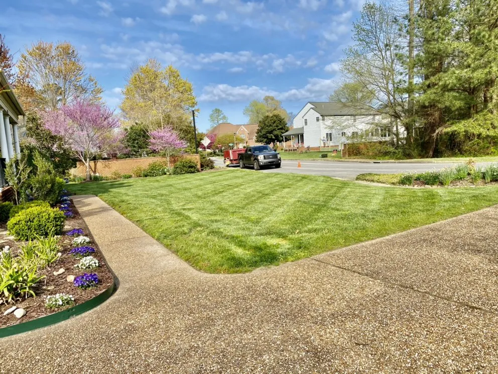 Professional lawn mowing service for beautiful yards in Newport News, VA by Up The Hill Landscape