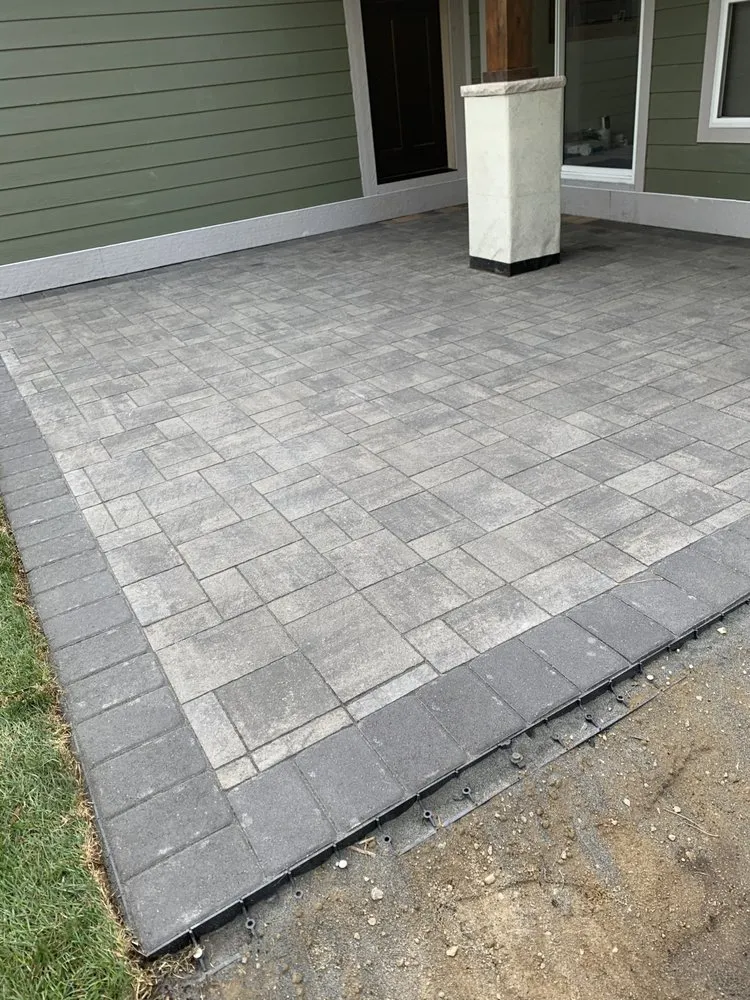 Custom landscape installation in Clearbrook, MN by UpNorth Landscaping