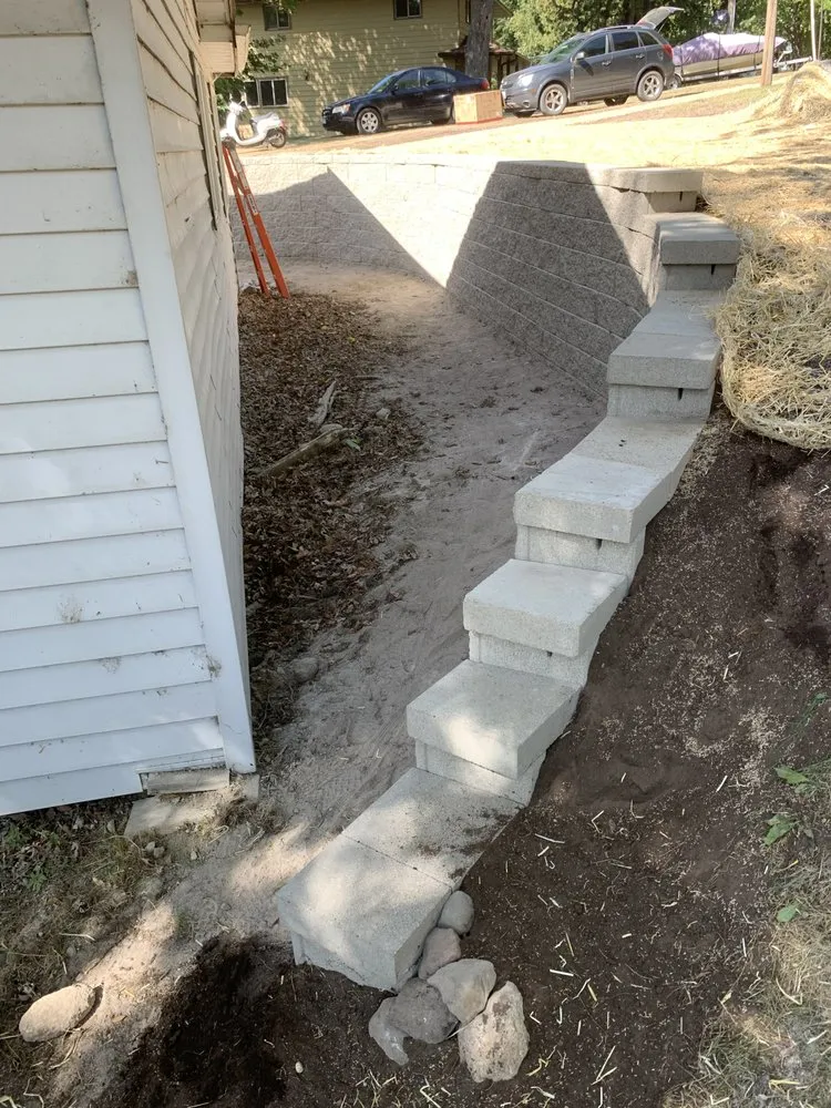 Custom garden landscaping in Clearbrook, MN by UpNorth Landscaping
