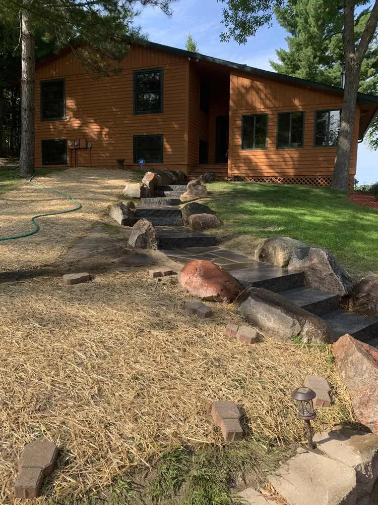 Expert landscape installation in Clearbrook, MN by UpNorth Landscaping