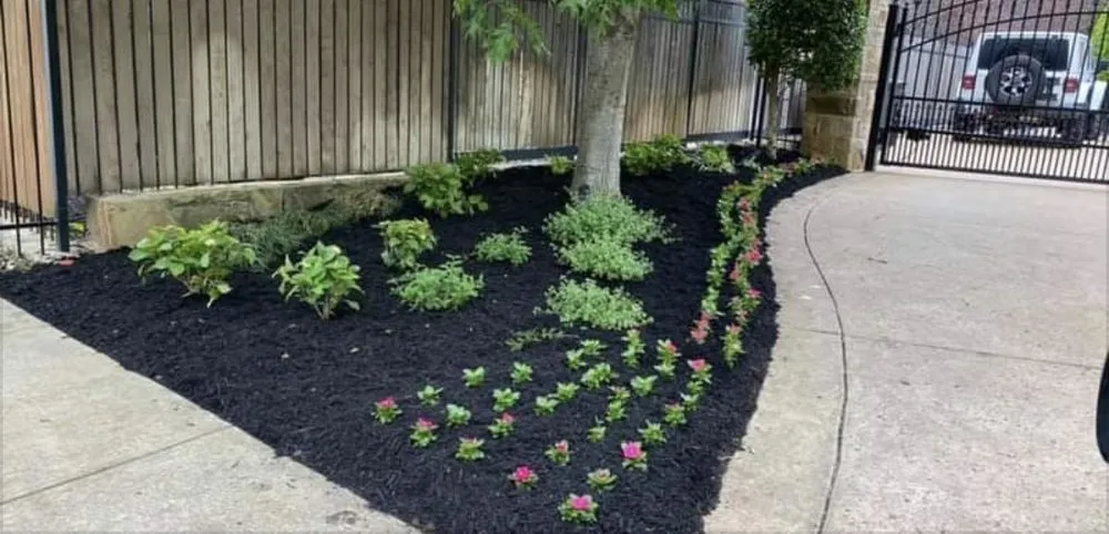 Professional garden landscaping with custom design in Grapevine, TX by Upscale Landscaping and lawn care