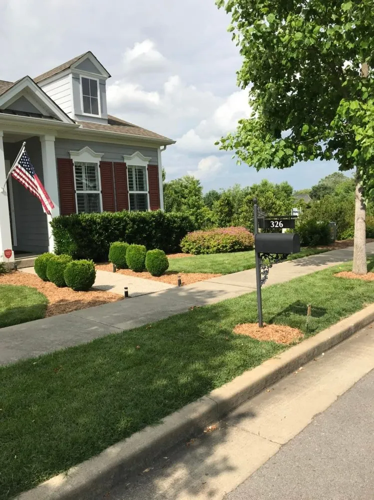 Custom landscape installation in Bon Aqua, TN by UPscape